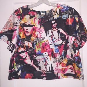 ‼️SALE‼️Vogue Magazine Crop Top Shirt‼️